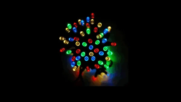 Solar 10m Multi-Color LED String Fairy Lights