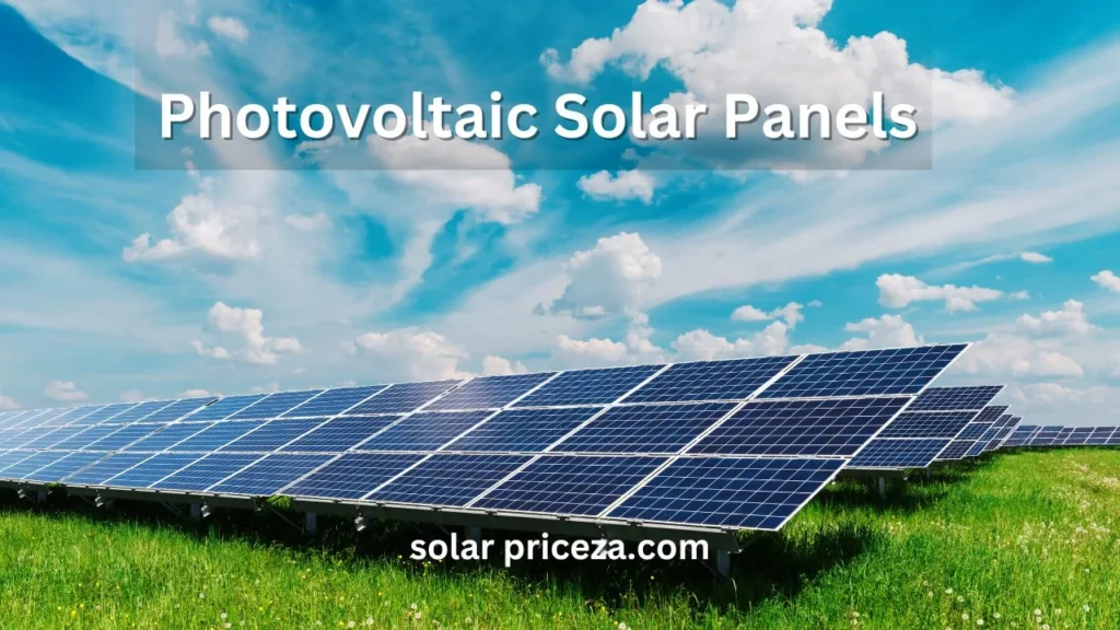 Photovoltaic solar panels