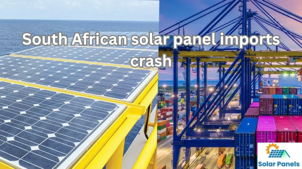 South African solar panel imports crash